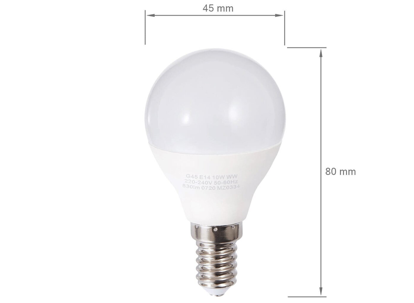 LED-pirn E14 4W G45, 4500K цена и информация | Lambipirnid, lambid | kaup24.ee