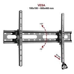 FN 45T 37''-75'' цена и информация | Кронштейны и крепления для телевизоров | kaup24.ee