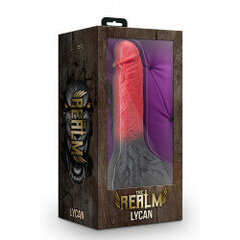 Dildo The Realm Lycan Lock On Werewolf, must/punane hind ja info | Dildod | kaup24.ee