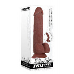 Dildo Evolved Real Supple Poseable Girthy, pruun hind ja info | Dildod | kaup24.ee