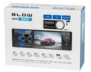 Автомагнитола Blow AVH-8990 1-DIN + микрофоны Blow 78-399# цена и информация | Автомагнитолы, мультимедиа | kaup24.ee