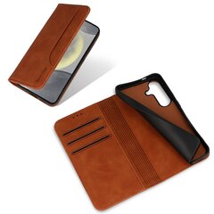 Wonder Prime Case for Samsung Galaxy S24 brown цена и информация | Чехлы для телефонов | kaup24.ee