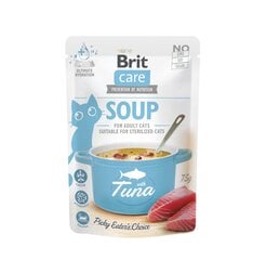 Brit Care Cat Soup Tuna teraviljavaba, märgtoit kassidele, 75 g x 12 hind ja info | Konservid kassidele | kaup24.ee