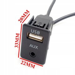 Кабель-Адаптер Usb Socket Aux Jack 3.5 Mm Universal 1.5 M Extension Cable, ME Premium цена и информация | Дополнительные принадлежности | kaup24.ee