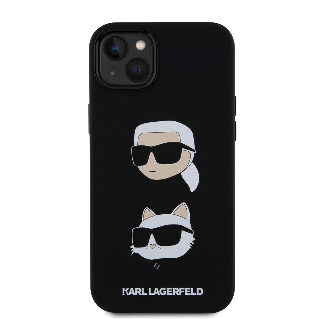 Karl Lagerfeld Liquid Silicone Karl and Choupette Heads Case цена и информация | Telefoni kaaned, ümbrised | kaup24.ee