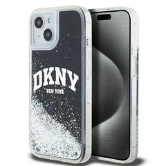 DKNY DKHCP14SLBNAEK iPhone 14 | 15 | 13 6.1" czarny|black hardcase Liquid Glitter Big Logo цена и информация | Чехлы для телефонов | kaup24.ee