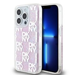 DKNY DKHCP15XLCPEPT iPhone 15 Pro Max 6.7" biały|white hardcase Liquid Glitter Multilogo цена и информация | Чехлы для телефонов | kaup24.ee