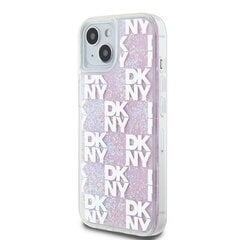 DKNY DKHCP15XLCPEPT iPhone 15 Pro Max 6.7" biały|white hardcase Liquid Glitter Multilogo цена и информация | Чехлы для телефонов | kaup24.ee