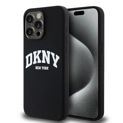 DKNY DKHMP13XSNYACH iPhone 13 Pro Max 6.7" czarny|black hardcase Liquid Silicone White Printed Logo MagSafe цена и информация | Чехлы для телефонов | kaup24.ee