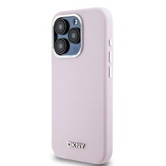 DKNY DKHMP15XSMCHLP iPhone 15 Pro Max 6.7" różowy|pink hardcase Liquid Silicone Small Metal Logo MagSafe цена и информация | Чехлы для телефонов | kaup24.ee