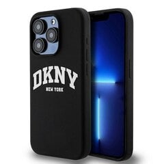 DKNY DKHMP14LSNYACH iPhone 14 Pro 6.1" czarny|black hardcase Liquid Silicone White Printed Logo MagSafe цена и информация | Чехлы для телефонов | kaup24.ee