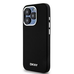 DKNY DKHMP15LSMCHLK iPhone 15 Pro 6.1" czarny|black hardcase Liquid Silicone Small Metal Logo MagSafe цена и информация | Чехлы для телефонов | kaup24.ee