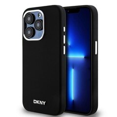 DKNY DKHMP15LSMCHLK iPhone 15 Pro 6.1" czarny|black hardcase Liquid Silicone Small Metal Logo MagSafe цена и информация | Чехлы для телефонов | kaup24.ee