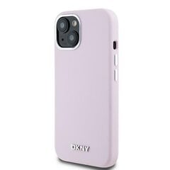 DKNY DKHMP15XSMCHLP iPhone 15 Pro Max 6.7" różowy|pink hardcase Liquid Silicone Small Metal Logo MagSafe цена и информация | Чехлы для телефонов | kaup24.ee