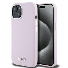 DKNY DKHMP15XSMCHLP iPhone 15 Pro Max 6.7" różowy|pink hardcase Liquid Silicone Small Metal Logo MagSafe цена и информация | Чехлы для телефонов | kaup24.ee