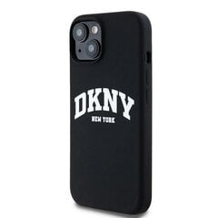 DKNY DKHMP15XSNYACH iPhone 15 Pro Max 6.7" czarny|black hardcase Liquid Silicone White Printed Logo MagSafe цена и информация | Чехлы для телефонов | kaup24.ee