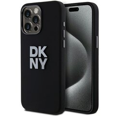 DKNY DKHCP15LSMCBSK iPhone 15 Pro 6.1" czarny|black hardcase Liquid Silicone Metal Logo цена и информация | Чехлы для телефонов | kaup24.ee