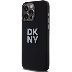 DKNY DKHCP15LSMCBSK iPhone 15 Pro 6.1" czarny|black hardcase Liquid Silicone Metal Logo цена и информация | Чехлы для телефонов | kaup24.ee