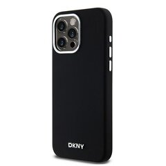 DKNY DKHMP14XSMCHLK iPhone 14 Pro Max 6.7" czarny|black hardcase Liquid Silicone Small Metal Logo MagSafe цена и информация | Чехлы для телефонов | kaup24.ee