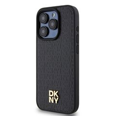 DKNY PU Leather Repeat Pattern Stack Logo MagSafe Case for iPhone 13 Pro Black цена и информация | Чехлы для телефонов | kaup24.ee