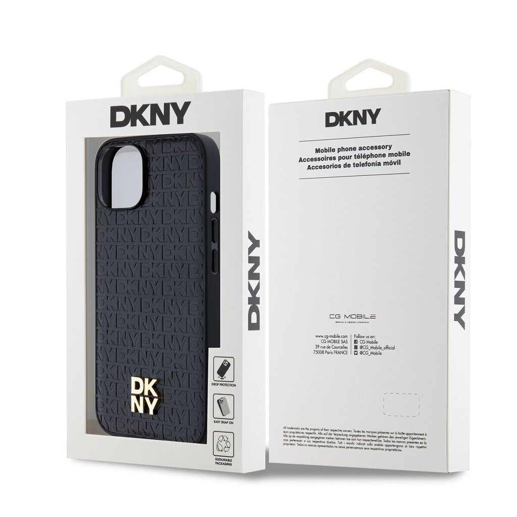 DKNY Leather Stack Logo Mag Case цена и информация | Telefoni kaaned, ümbrised | kaup24.ee