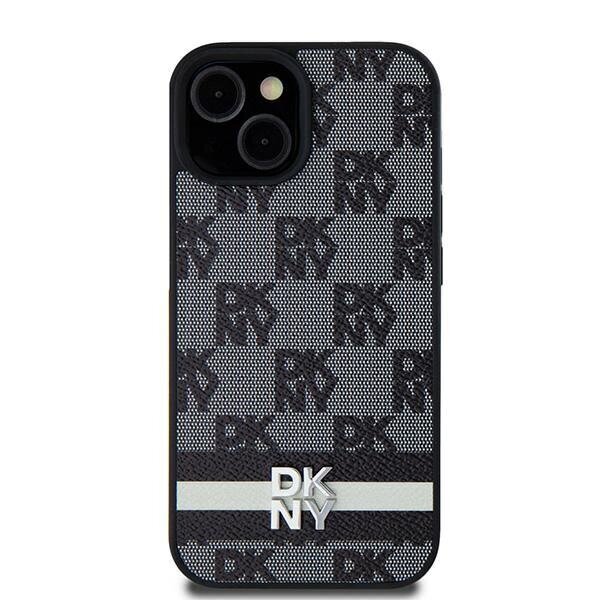 DKNY Hardcase Leather Checkered Mono Pattern & Printed Stripes цена и информация | Telefoni kaaned, ümbrised | kaup24.ee