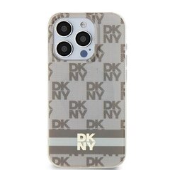 DKNY DKHMN61HCPTSE iPhone 11 | Xr 6.1" beżowy|beige hardcase IML Checkered Mono Pattern & Printed Stripes MagSafe цена и информация | Чехлы для телефонов | kaup24.ee