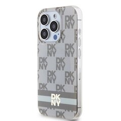 DKNY DKHMP13LHCPTSE iPhone 13 Pro | 13 6.1" beżowy|beige hardcase IML Checkered Mono Pattern & Printed Stripes MagSafe цена и информация | Чехлы для телефонов | kaup24.ee