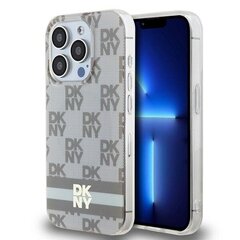 DKNY DKHMP13LHCPTSE iPhone 13 Pro | 13 6.1" beżowy|beige hardcase IML Checkered Mono Pattern & Printed Stripes MagSafe цена и информация | Чехлы для телефонов | kaup24.ee