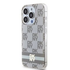 DKNY DKHMP13XHCPTSE iPhone 13 Pro Max 6.7" beżowy|beige hardcase IML Checkered Mono Pattern & Printed Stripes MagSafe цена и информация | Чехлы для телефонов | kaup24.ee