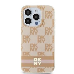 DKNY DKHMP15SHCPTSP iPhone 15 | 14 | 13 6.1" różowy|pink hardcase IML Checkered Mono Pattern & Printed Stripes MagSafe цена и информация | Чехлы для телефонов | kaup24.ee