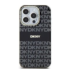 DKNY DKHMP15SHRHSEK iPhone 15 | 14 | 13 6.1" czarny|black hardcase IML Mono & Stripe MagSafe цена и информация | Чехлы для телефонов | kaup24.ee