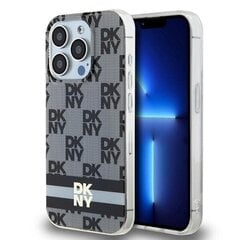 DKNY DKHMP15XHCPTSK iPhone 15 Pro Max 6.7" czarny|black hardcase IML Checkered Mono Pattern & Printed Stripes MagSafe цена и информация | Чехлы для телефонов | kaup24.ee