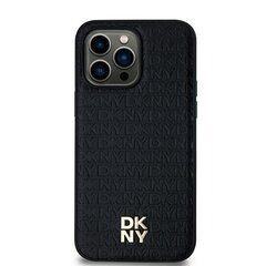 DKNY DKHMS24LPSHRPSK S24 Ultra S928 czarny|black hardcase Leather Pattern Metal Logo MagSafe цена и информация | Чехлы для телефонов | kaup24.ee