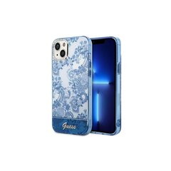 Guess iPhone 14 Plus 6,7 GUHCP14MHGPLHB blue Porcelain hind ja info | Telefoni kaaned, ümbrised | kaup24.ee