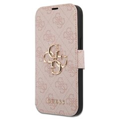 Guess PU 4G Metal Logo Book Case for iPhone 15 Pro Pink цена и информация | Чехлы для телефонов | kaup24.ee