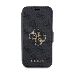 Guess PU Leather 4G Metal Logo Book Case for iPhone 15 Pro Grey цена и информация | Чехлы для телефонов | kaup24.ee
