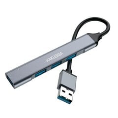 iKaku KSC-751 KUOFENG Hub 4in1 Адаптер-разветвитель (USB на USB3.0 + USB2.0 x3) Grey цена и информация | Адаптеры и USB-hub | kaup24.ee