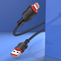 iKaku KSC-807 CHUANDA Плетеный провод Lightning для заряда и передачи данных 1m Black цена и информация | Кабели для телефонов | kaup24.ee