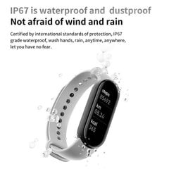 Riff RF7 Smart Браслет 0.96'' TFT IP67 с измерением пульса и артериального давления / Соц. сети / Монитор сна Синий цена и информация | Смарт-часы (smartwatch) | kaup24.ee