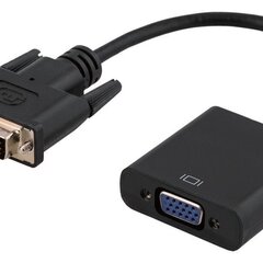 Riff DVI-D/VGA, 0.23 m hind ja info | Kaablid ja juhtmed | kaup24.ee