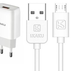 Kaku KSC-396 Smart USB Socket 2.4A Зарядное устройство + кабель microUSB 1 м цена и информация | Зарядные устройства для телефонов | kaup24.ee