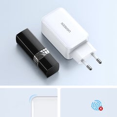 Быстрое зарядное устройство Ugreen CD244 65 Вт USB-A / 2x USB-C GaN - белое цена и информация | Зарядные устройства для телефонов | kaup24.ee