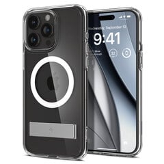 Чехол Spigen Ultra Hybrid S MagSafe с подставкой для iPhone 15 Pro Max - прозрачный цена и информация | Чехлы для телефонов | kaup24.ee