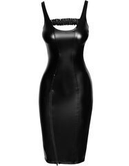 Noir Handmade черное матовое платье с застежкой-молнией спереди S цена и информация | Сексуальное женское белье | kaup24.ee