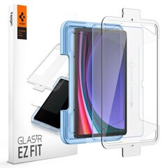 TEMPERED GLASS Spigen GLAS.TR "EZ-FIT" 2-PACK GALAXY Watch 6 (40 MM) CLEAR цена и информация | Аксессуары для планшетов, электронных книг | kaup24.ee