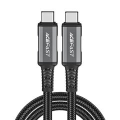 Acefast C1-09 USB-C/USB-C USB4 PD3.1 Кабель 5А 1м - grau-schwarz цена и информация | Кабели для телефонов | kaup24.ee