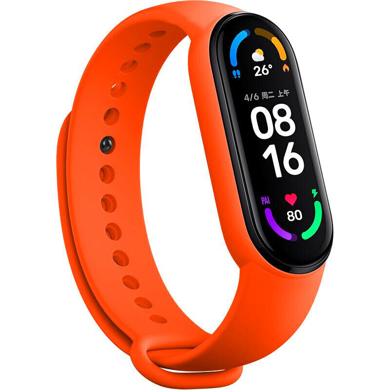 OEM Silicone strap, orange цена и информация | Nutikellade ja nutivõrude tarvikud | kaup24.ee