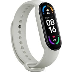 Браслет для Xiaomi Mi Band 5/6/7, серый цена и информация | Аксессуары для смарт-часов и браслетов | kaup24.ee