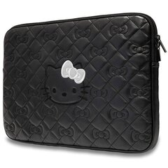 Hello Kitty Sleeve HKCSZPEKHBPK 14" czarny|black Zip PU Quilted Bows цена и информация | Чехлы для планшетов и электронных книг | kaup24.ee